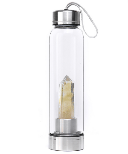 Citrine Crystal Water Bottle